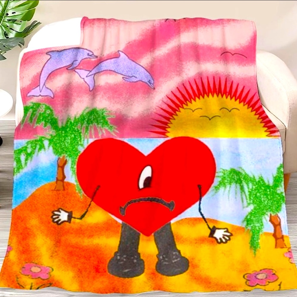 Bad Bunny Un Verano Sin throw Blanket